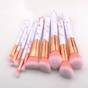 10 Pcs Soft Set Of Makeup Brushes Kits for Highlighter Eye Cosmetic Powder Foundation Eyebrows Eye Shadow