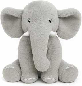 13" Gray Elephant Stuffed Animal - Plush Toy for Boys, Girls, Kids, Baby Shower, Bedtime, Birthday