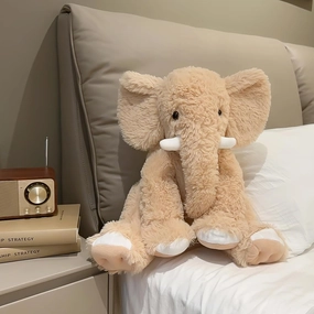 19.2 Inch Large Elephant Stuffed Animals,Clever Elephant Plush Toy for Kids, Perfect Elephant Gifts for Women,Soft Elephant Room Decoration(Yellow).