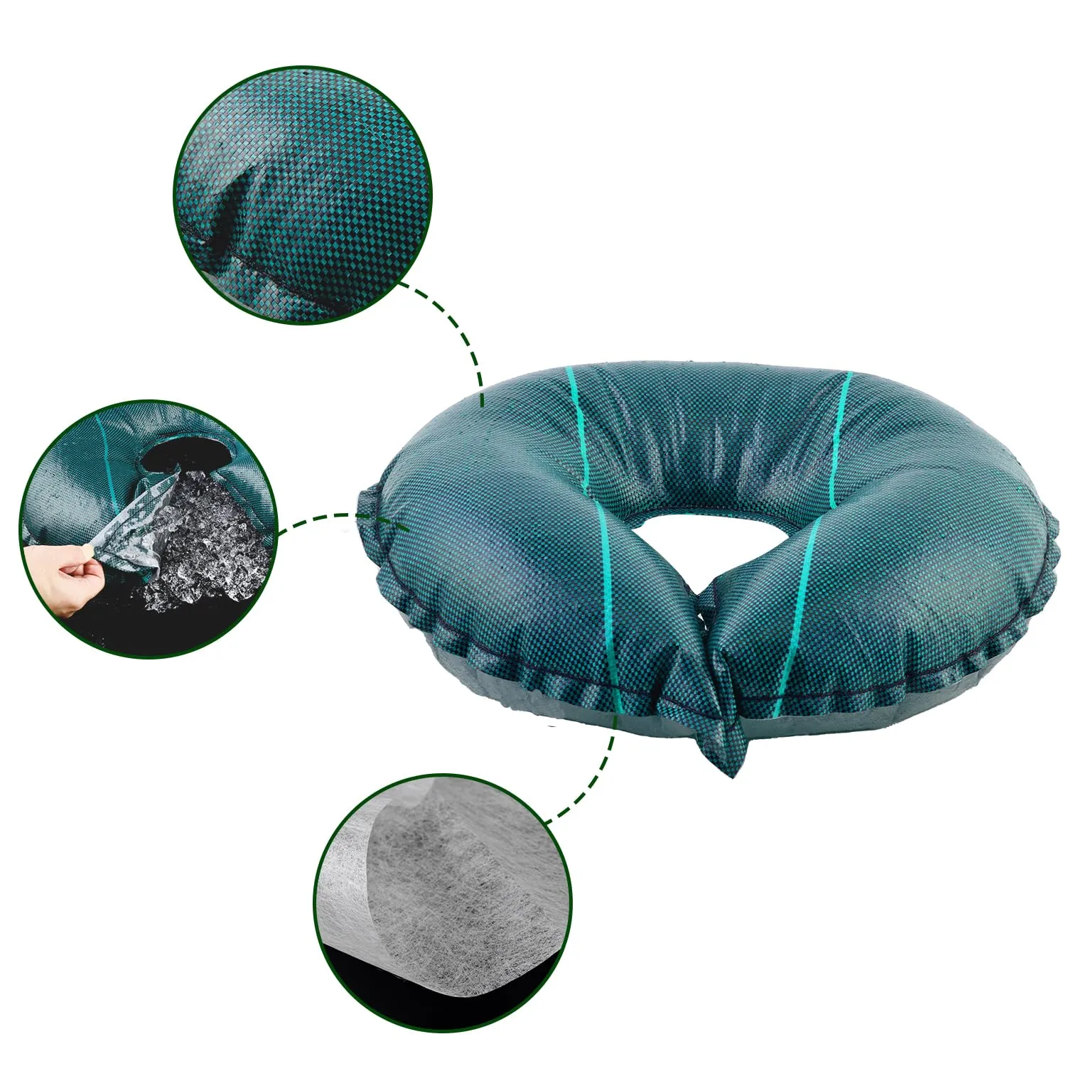 2 PCS Tree Watering Ring - 21 inch Tree Watering Bag. Basic Water Saving Slow Release Root Water System for Tree Drip Irrigation, Slow Release for up to 30 Days.