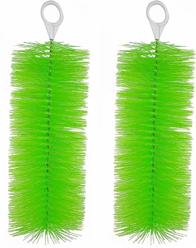 2 Pcs Fish Pond Filter Brushes Set for Koi Pond Filter Fish Tank Aquarium Water Garden Pond Skimmer Filter Cleaning Brush 20 Inch by 4.7 Inch (Green)
