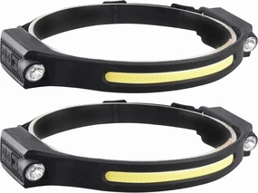 2Pcs Running Headlamp, High Lumen Type-C Rechargeable Full-Angle COB Headlamp, Waterproof Head Lamp with Bright 6 Modes & Motion Sensor for Outdoor Running, Camping Hiking, Running Headlamp