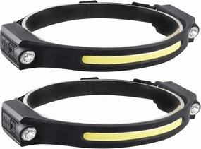 2Pcs Running Headlamp, High Lumen Type-C Rechargeable Full-Angle COB Headlamp, Waterproof Head Lamp with Bright 6 Modes & Motion Sensor for Outdoor Running, Camping Hiking Running Headlamp