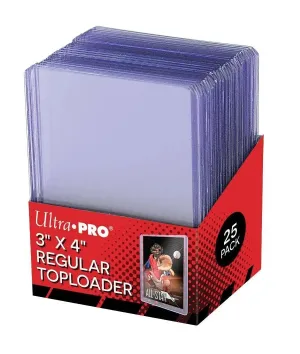 3" X 4" Clear Regular Toploaders (25 stk)