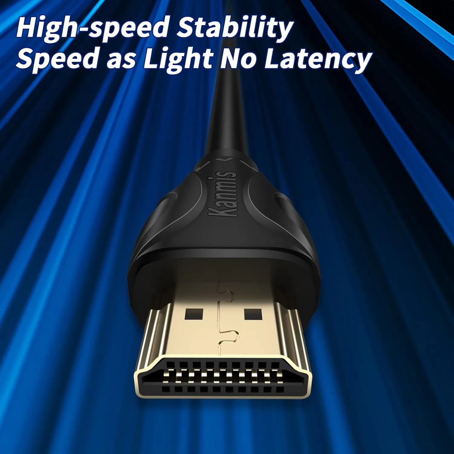 4K HDMI Cable 50ft, High Speed Hdmi 2.0 Cables &4K@60Hz 2K 1080P, Ultra High Speed Gold Plated Connectors hdmi Cord, Compatible with PlayStation Arc PS3 PS4 PC HDTV