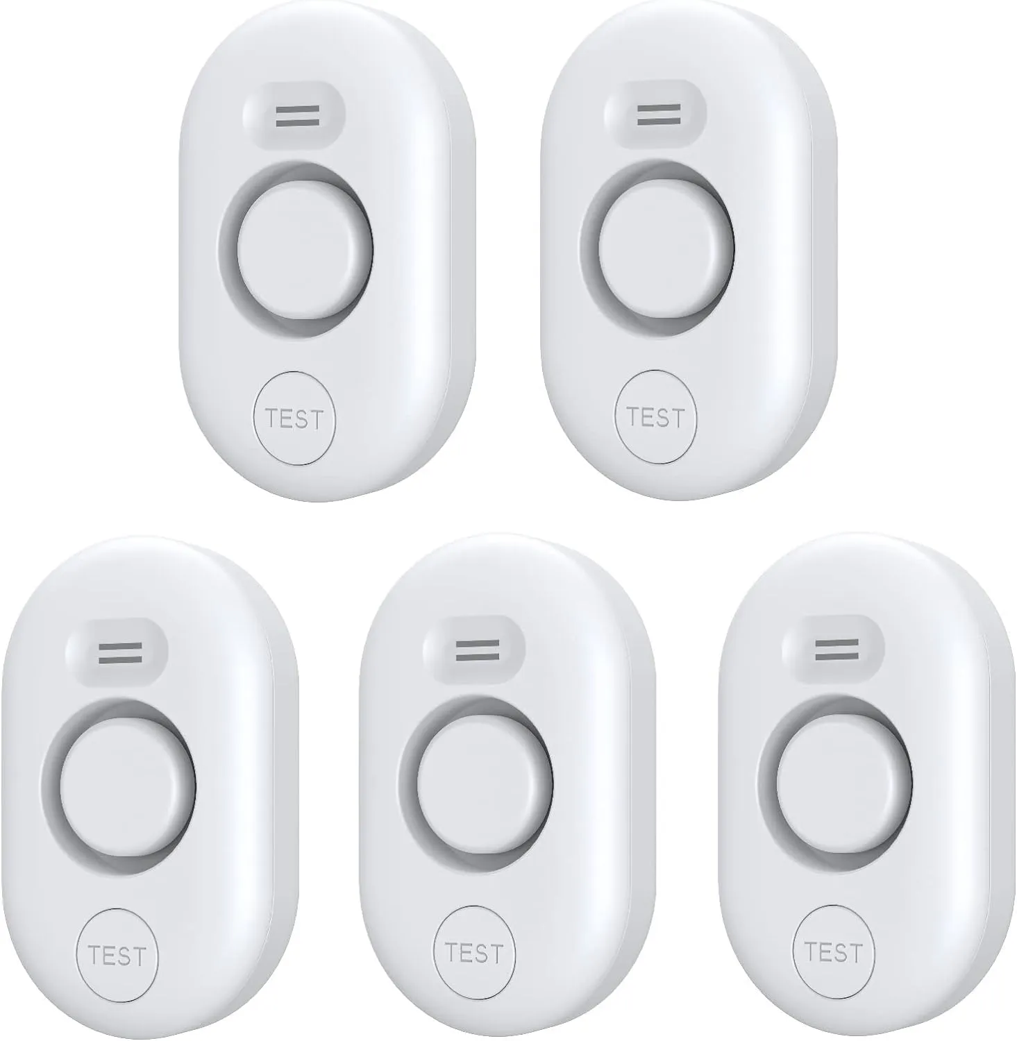 5 Pack Water Leak Detectors for Home, 100dB Water Sensor Alarm for Basement, WD60 Flood Leakage Detection Devices for Pipe/Drain/Sink/Faucet Drip,Floor Flooding in Bathroom/Kitchen/Toilet/Laundry Room