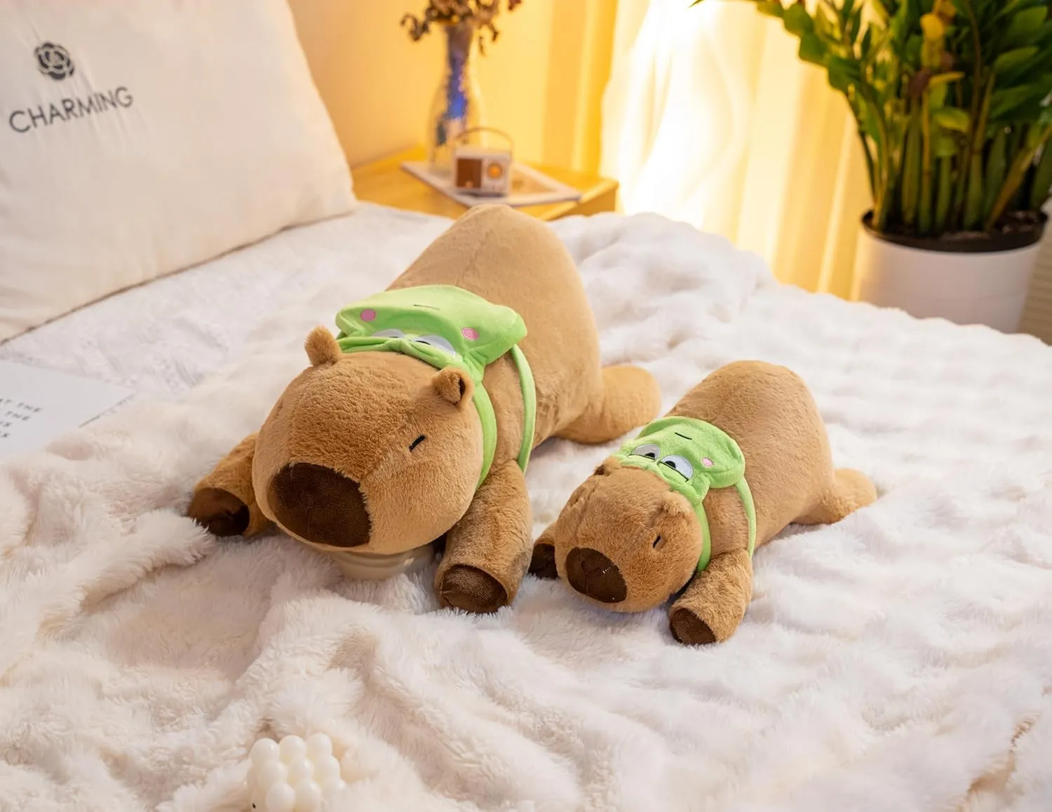 5 Pounds Weighted Capybara Stuffed Animals 23.6Inch Large Weighted Capybara Plush,Huggable Companion for Kids & Adults, Gift for Thanksgiving, Christmas and Birthday.