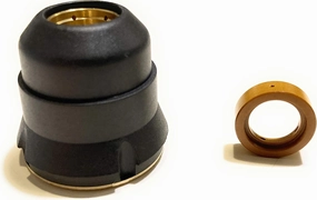 | Retaining cap 56811 56255 with swirl ring 2pk compatible for Harbor Freight Titanium 45 Plasma cutter 56576 PE0101 PE101