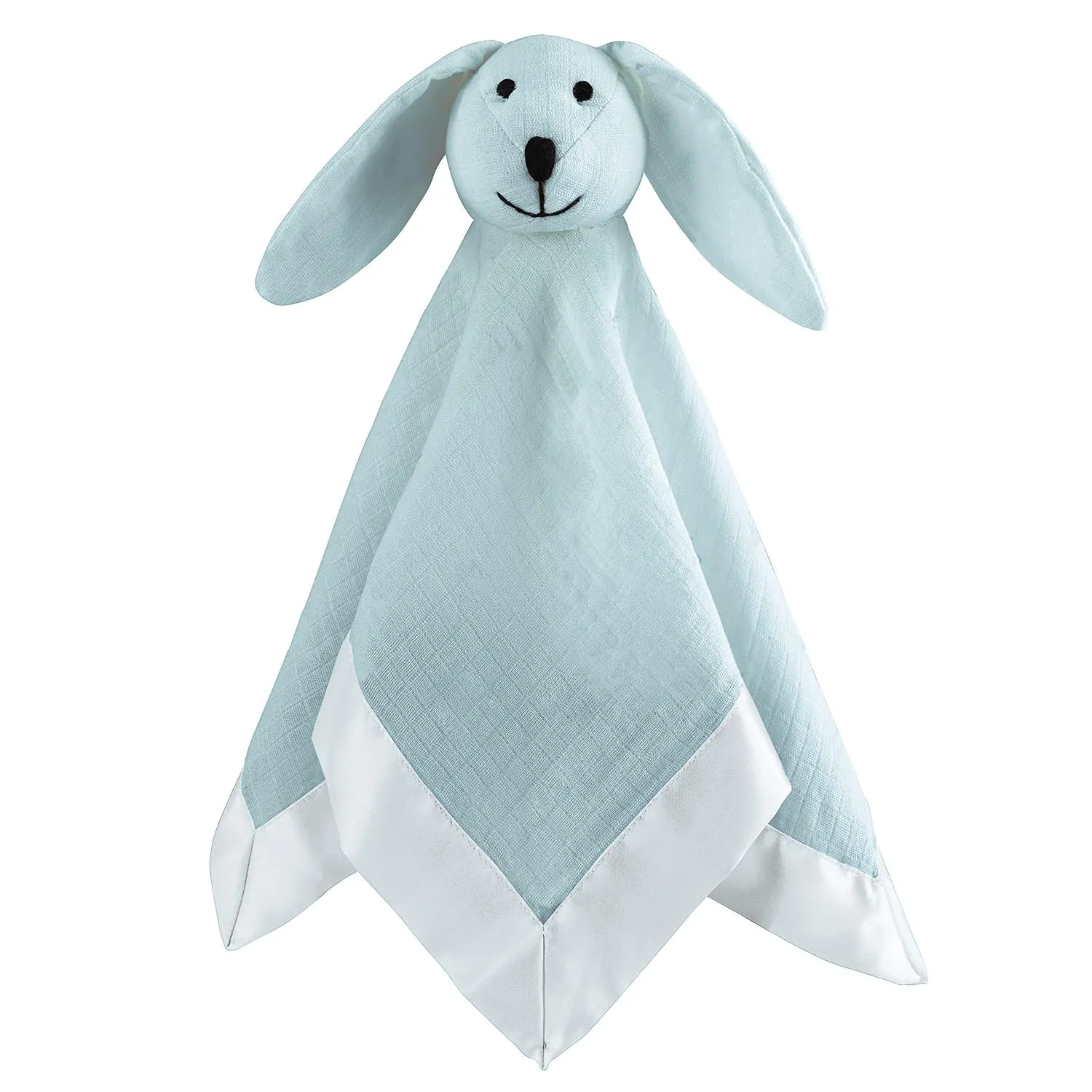 aden   anais Essentials Classic Lovey, Cotton Muslin Bunny, Solid Winter Sky