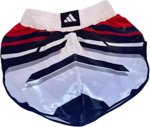 Adidas Kickboxing Shorts KB K1- Quick Dry and Moisture Wicking Training Shorts Men & Women, MMA, Muay Thai, Boxing, ADIKBK2 (US, Alpha, Medium, Regular, Regular, Red/White/Red)