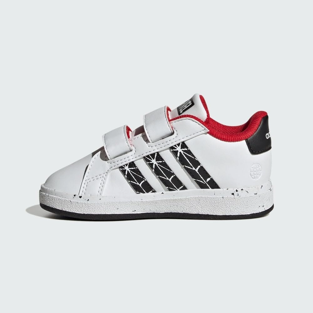 adidas Infant Boys Grand Court Spider-Man Cf Sneakers Shoes Casual - White