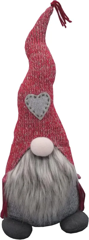Admired By Nature, Nordic Nisse Gnome, ABN5D002R-RD 17 inches, Christmas Plush, Plush Tomte Gnome Swedish, Scandinavian Style Décor, Red Hat Doll Décor, Red