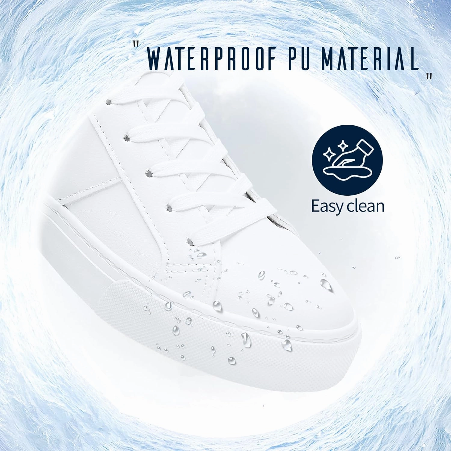 Adokoo Women's Fashion Sneakers PU Leather Casual Shoes White Tennis Low Top Shoes Womens Lace Up Sneakers