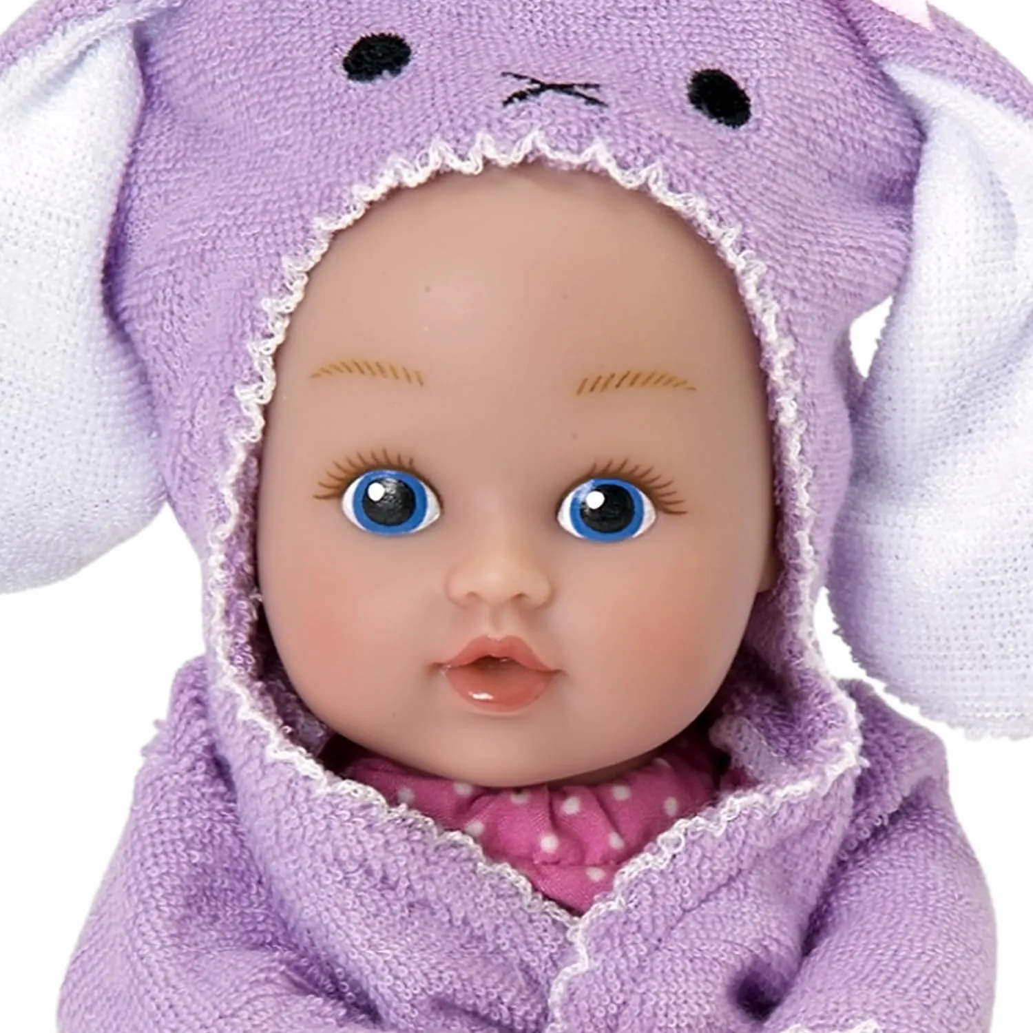 Adora Bath Time Baby Tots Collection, 8.5" Baby Doll and Clothes Set, Made with Fresh Powder Scent, Machine Washable and Exclusive QuickDri Vinyl Body, Birthday Gift For Ages 1  - Bunny