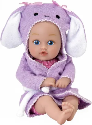 Adora Bath Time Baby Tots Collection, 8.5" Baby Doll and Clothes Set, Made with Fresh Powder Scent, Machine Washable and Exclusive QuickDri Vinyl Body, Birthday Gift For Ages 1  - Bunny