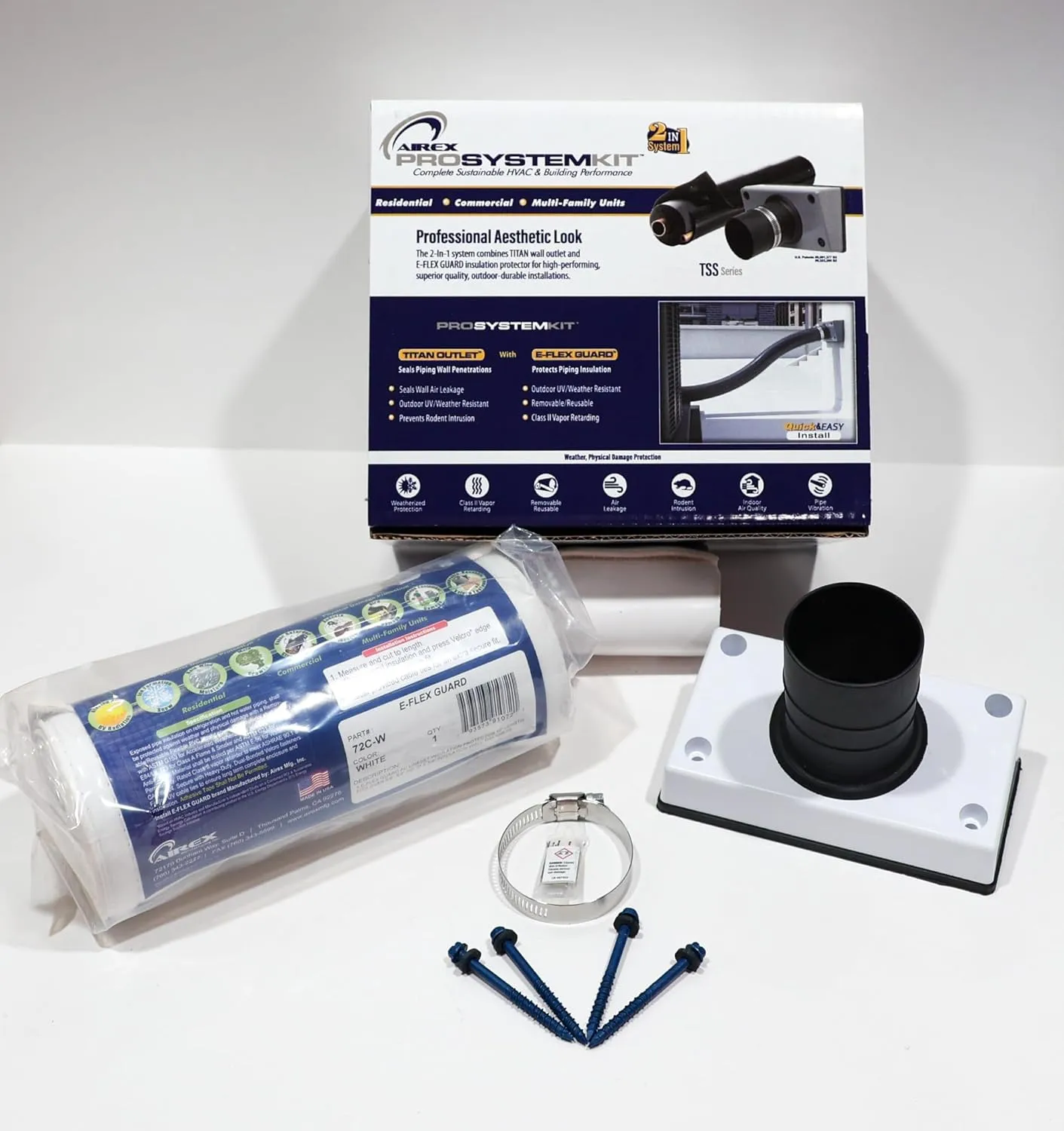 Airex Titan Outlet Pro System Kit TTS 675 White & White E Flex