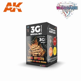 AK1072 WARGAME COLOR SET. LAVA EFFECTS