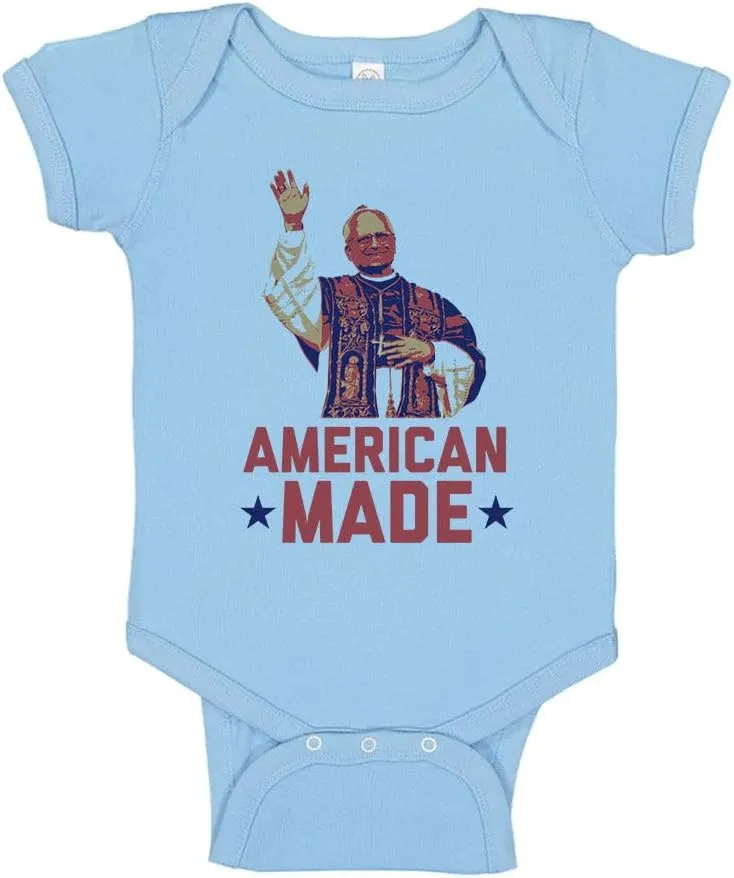 American Made Pope Leo Commemorative Baby Infant Bodysuit