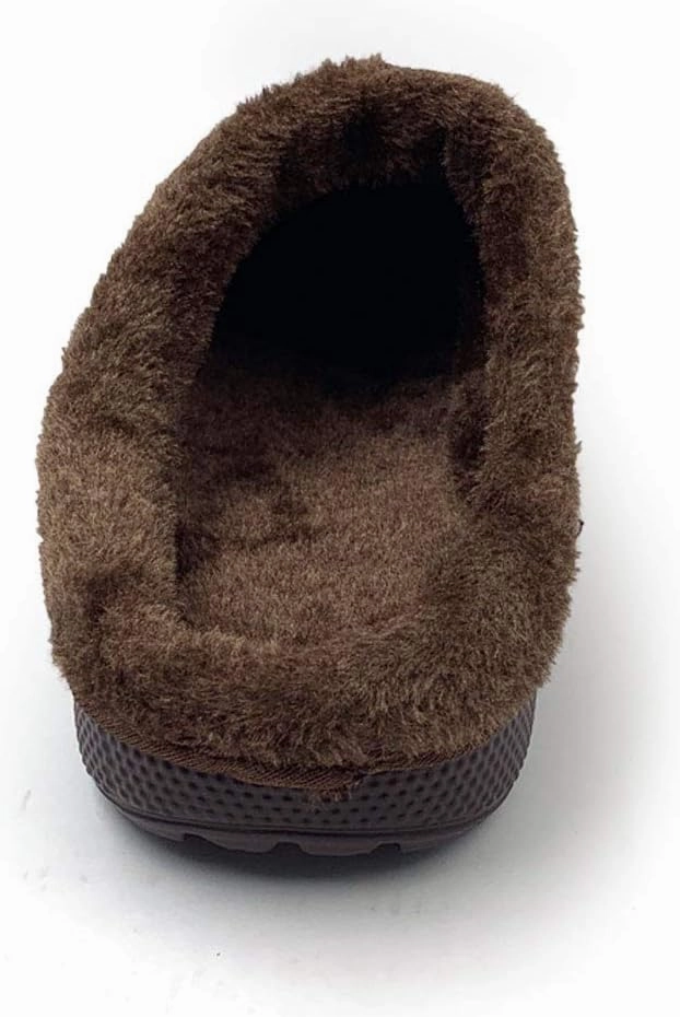 Amoji Fur Lined Clogs Fleece Garden Slippers House Home Winter Clogs Shoes