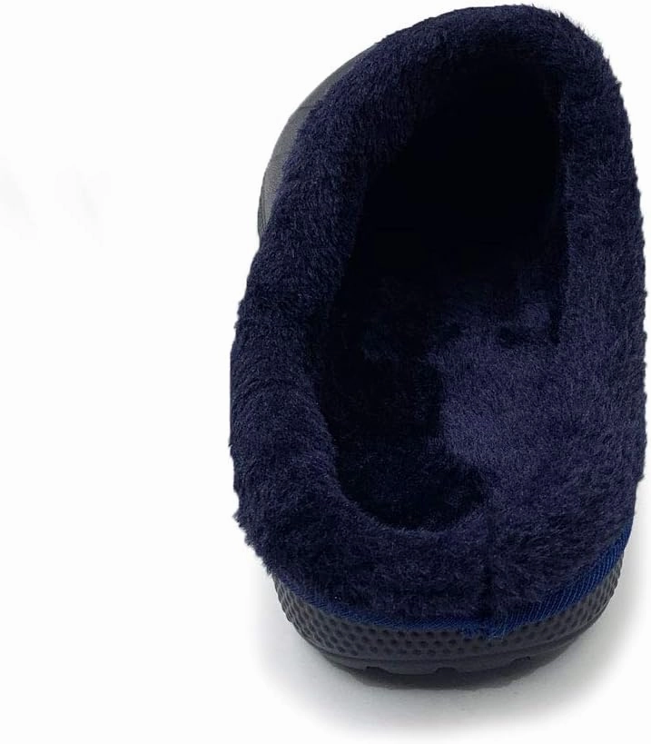 Amoji Fur Lined Clogs Fleece Garden Slippers House Home Winter Clogs Shoes