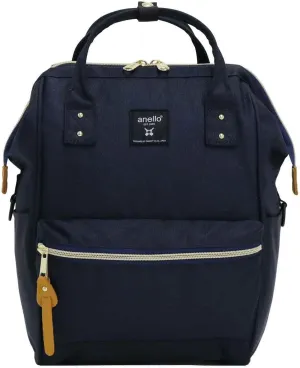 Anero ATB0197Z Backpack with Clasp, S, A4 Base, Water Repellent, Multiple Storage, PC Storage, Navy