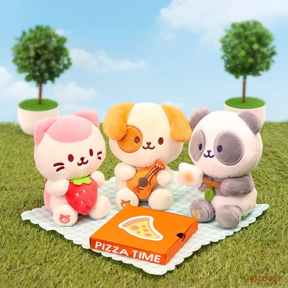 Anirollz Stuffed Animal Plush Toy – 6" Small Sitting Plush Doll Soft, Squishy, Warm, Cute, Comfort, Safe Birthday Puppy Dog Character with Guitar Puppiroll