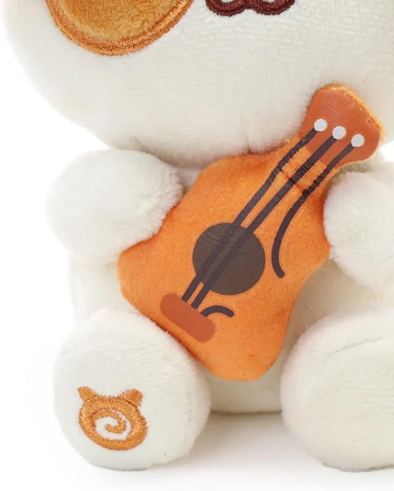 Anirollz Stuffed Animal Plush Toy – 6" Small Sitting Plush Doll Soft, Squishy, Warm, Cute, Comfort, Safe Birthday Puppy Dog Character with Guitar Puppiroll