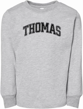 Arch Thomas Toddler Kids Long Sleeve T-Shirt
