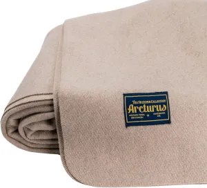Arcturus Bighorn 100% Virgin Wool Blanket | Heirloom-Quality Wool Bedding for Home & Cabin | Warm, Thick & Durable (King Size, Ivory)