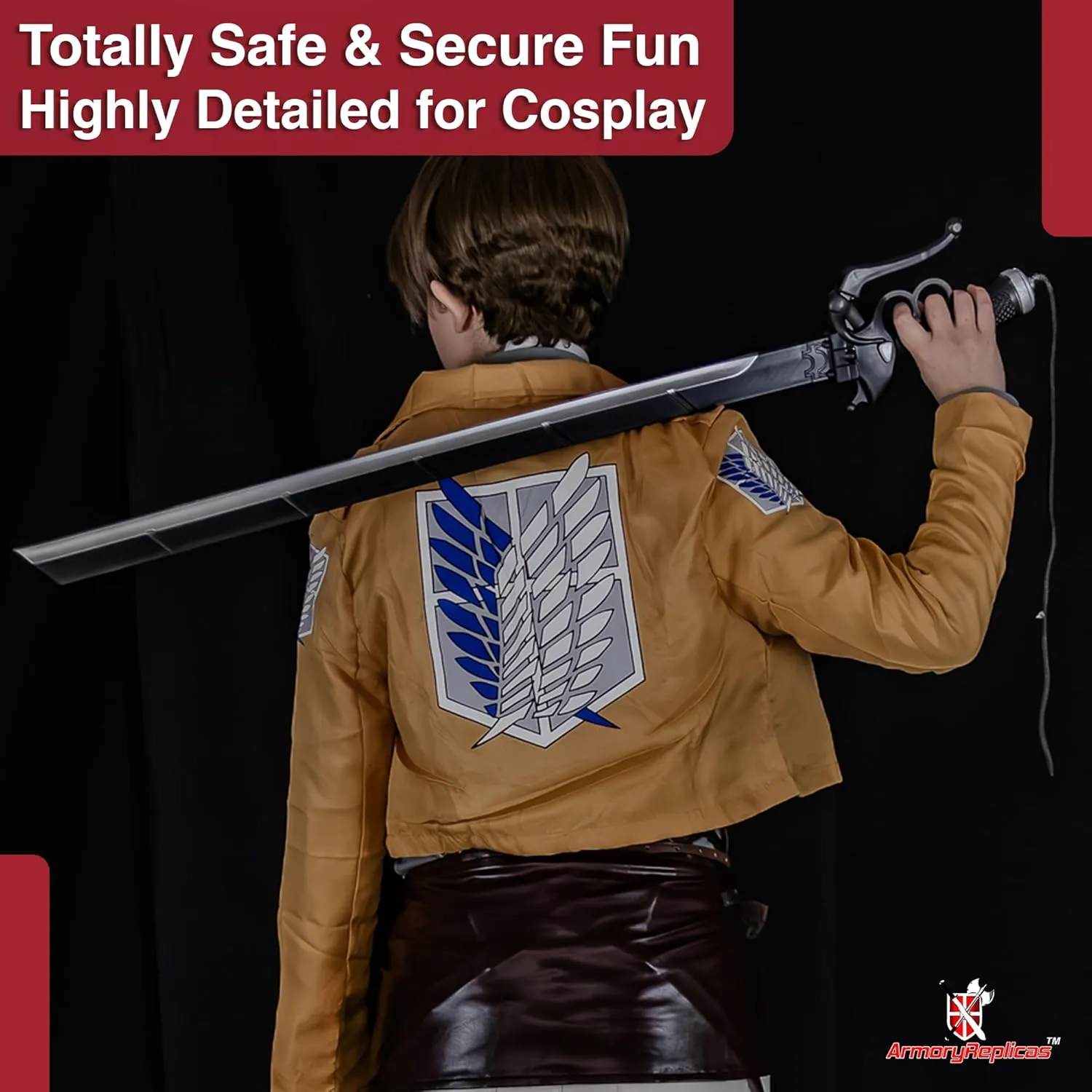 Armory Replicas™ Foam Sword Set with Belt – 42.5" Elucidator & Dark Repulser for Cosplay & Display