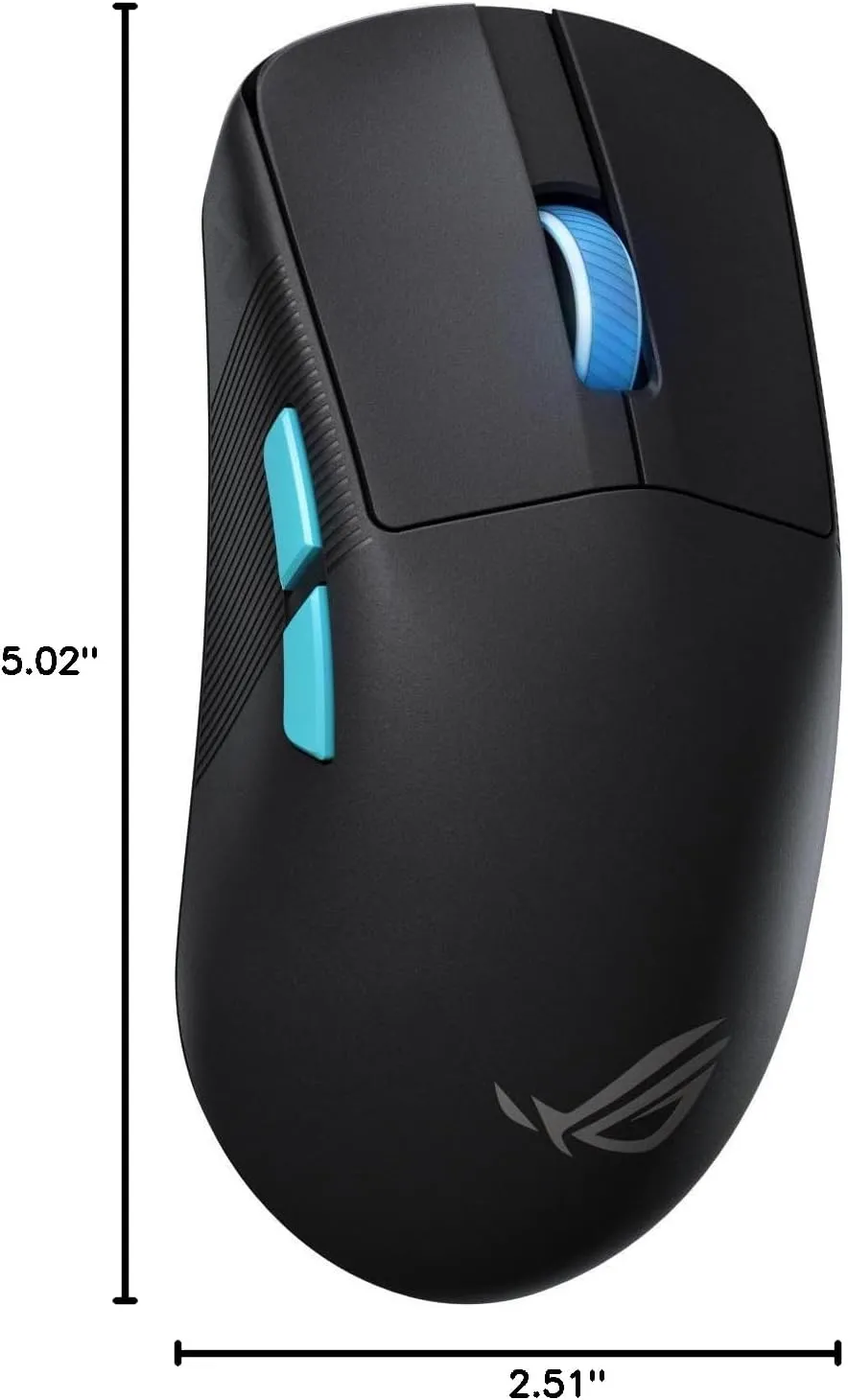 ASUS ROG Harpe Gaming Wireless Mouse, Ace Aim Lab Edition, 54g Ultra-Lightweight, 36,000 DPI Sensor, 5 Programmable Buttons, Tri-Mode Connectivity (2.4GHz RF, Bluetooth, Wired), SpeedNova, Black