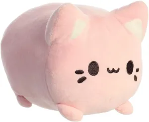 Aurora, 14273, Tasty Peach Strawberry Meowchi, 18 cm, Eco-Friendly Plush, Pink