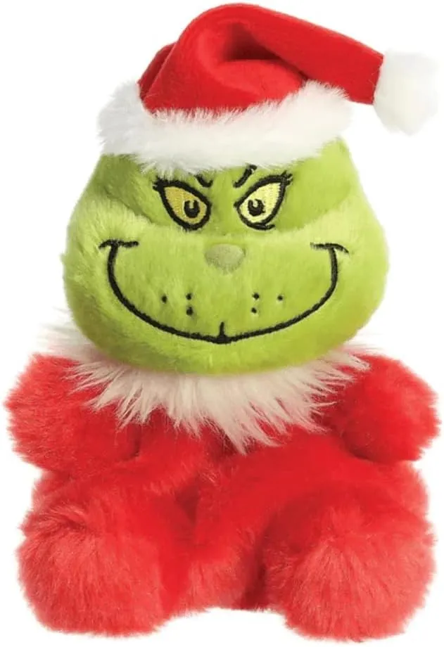Aurora, 15591 The Grinch Official Merchandise Santa Palm Pal Plush Toy Green & Red
