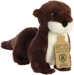 Aurora, 35016, Eco Nation River Otter, 34 cm, Eco-Responsible Plush, Brown
