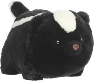 Aurora® Adorable Spudsters™ Scooter Skunk™ Stuffed Animal - Round Shape Makes for Comforting Cuddles for Kids All Ages and Animal Loving Adults - Black 10 Inches