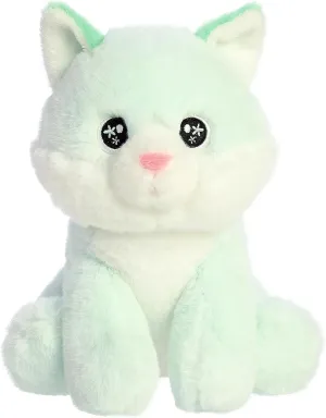 Aurora® Eco-Friendly Eco Nation™ Neo Kitty Stuffed Animal - Environmental Consciousness - Recycled Materials - Green 8.5 Inches