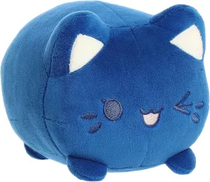 Aurora® Enchanting Tasty Peach® Meowchi Stuffed Animal - Bright & Colorful Design for Room Decor for Adults, Kids, and Birthdays - Blueberry 7 Inches