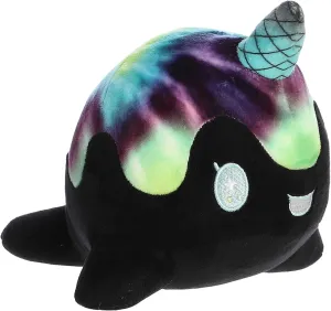 Aurora® Enchanting Tasty Peach® Space Nomwhals Stuffed Animal - Bright & Colorful Design - Showpiece Plush - Paradox 7 Inches