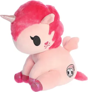 Aurora® Enchanting ©Tokidoki Bellina Stuffed Animal - Bright & Colorful Design - Showpiece Plush - Pink 8.5 Inches