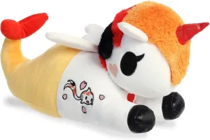 Aurora® Enchanting ©Tokidoki Squishy Jade Stuffed Animal - Bright & Colorful Design - Showpiece Plush - Orange 13 Inches