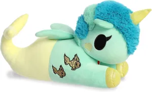 Aurora® Enchanting ©Tokidoki Squishy Sea Green Stuffed Animal - Bright & Colorful Design - Showpiece Plush - Yellow 13 Inches