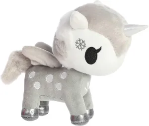 Aurora® Enchanting ©Tokidoki Toki Mochi Sky Unicorno Snowballs Stuffed Animal - Bright & Colorful Design - Showpiece Plush - Grey 7.5 Inches