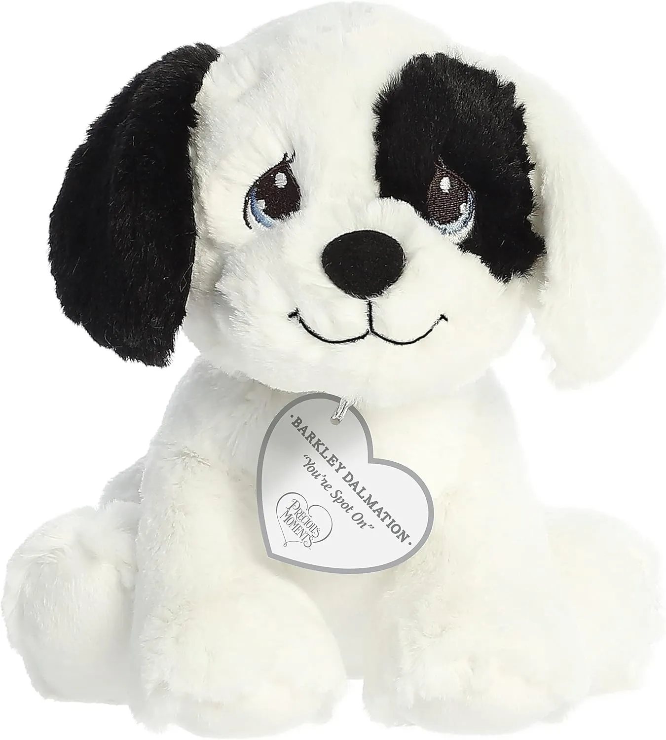 Aurora® Inspirational Precious Moments™ Barkley Dalmatian Stuffed Animal - Cherished Memories - Enduring Comfort - White 8.5 Inches