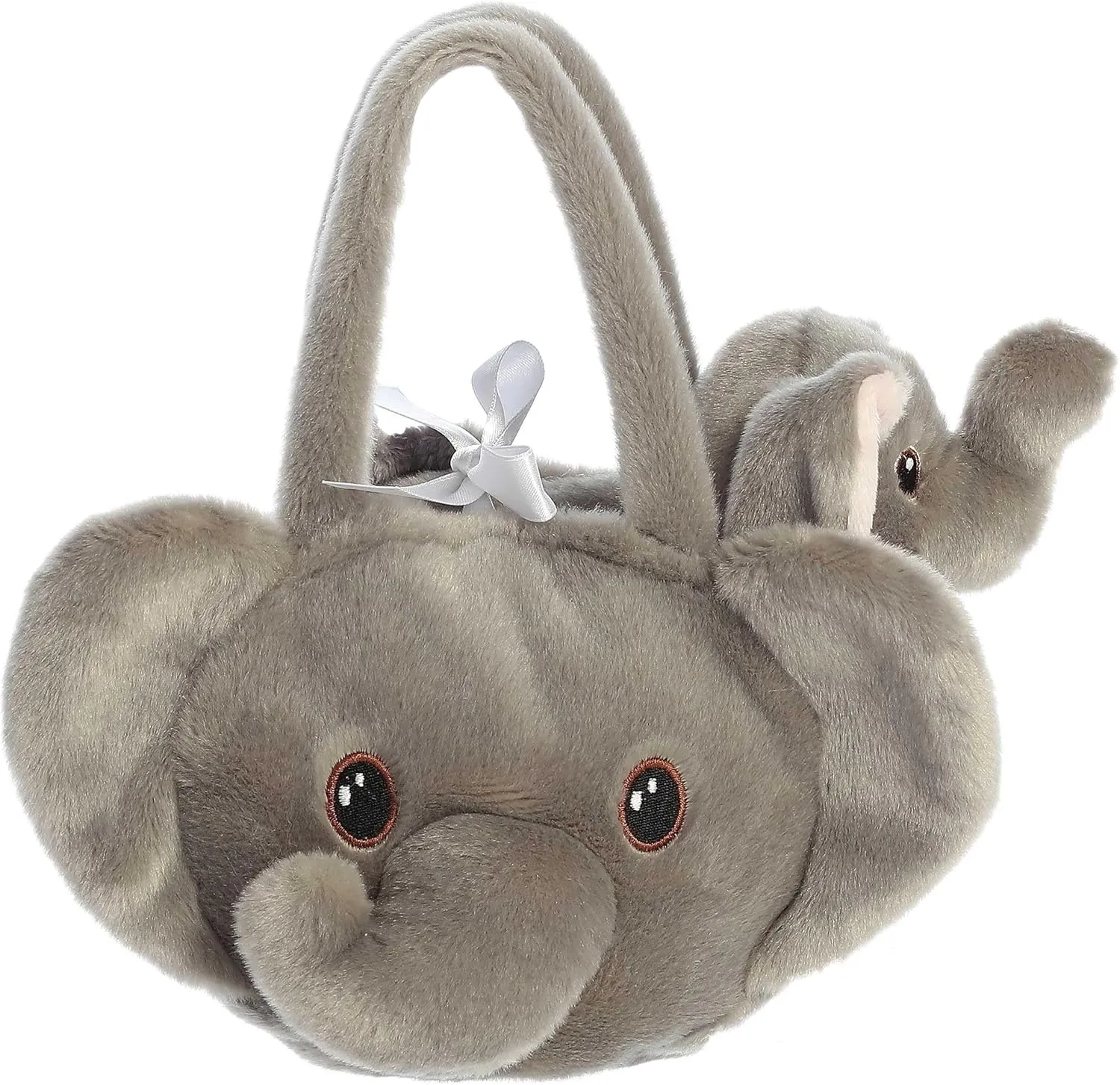 Aurora® Responsibly Made Eco Nation™ Baby Elephant Stuffed Animal - Ideal for Playtime Adventures - Perfect for Birthdays or Just Because - Grey 8 Inches