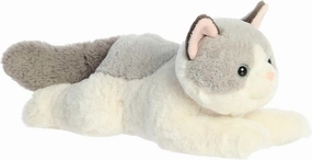 Aurora® Adorable Flopsie™ Nico Ragdoll Stuffed Animal - Playful Ease - Timeless Companions - White 12 Inches