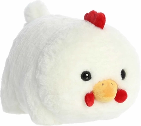 Aurora® Adorable Spudsters™ Claire Chicken™ Stuffed Animal - Comforting Cuddles - Playful Companions - White 10 Inches