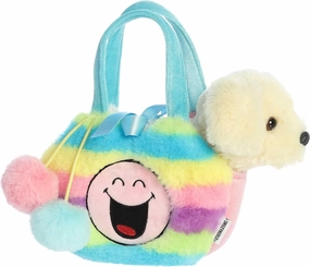 Aurora® Vibrant SmileyWorld® Fancy Pals™ Rainbow Stuffed Animal - Eye-Catching Designs - Whimsical Cuteness - Brown 9 Inches