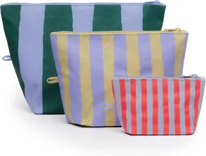 BAGGU Women's Go Pouch Set - Painted Stripe