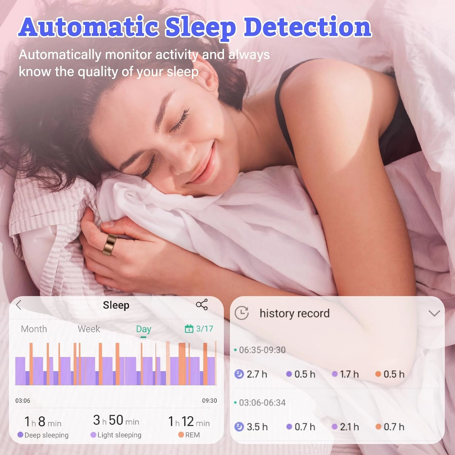 BANGALORE Smart Fitness Ring for Men & Women – Activity & Wellness Tracker with Heart Rate, Sleep, and Blood Oxygen Monitoring, Motion Tracking, Waterproof Build, and No Subscription Required (7#)