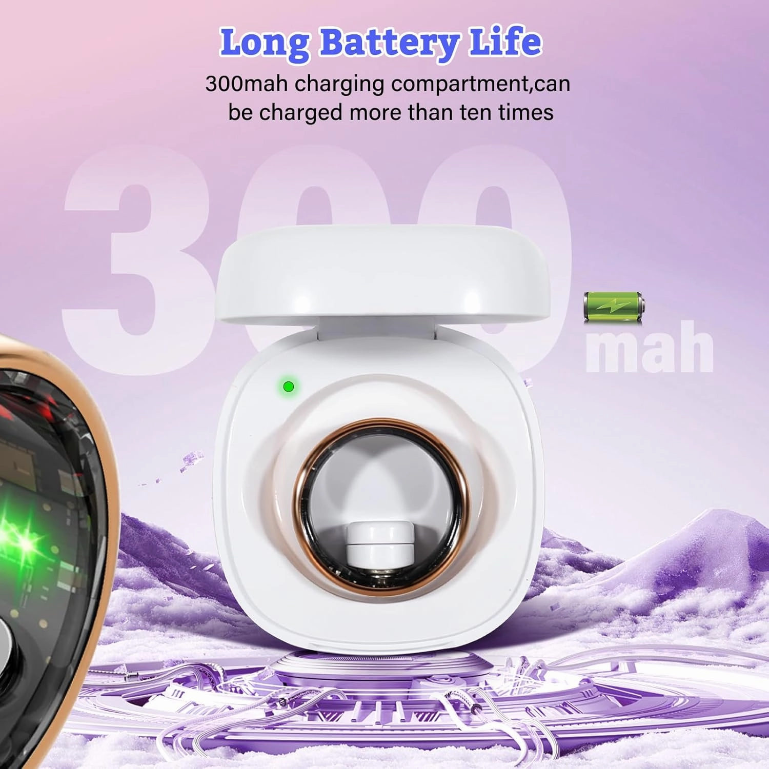 BANGALORE Smart Fitness Ring for Men & Women – Activity & Wellness Tracker with Heart Rate, Sleep, and Blood Oxygen Monitoring, Motion Tracking, Waterproof Build, and No Subscription Required (7#)